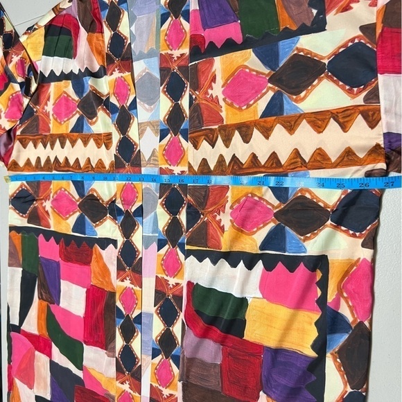 ANTHROPOLOGIE Soft Surroundings Margot Print Patchwork Summer Cardigan Cover Up - Picture 11 of 13